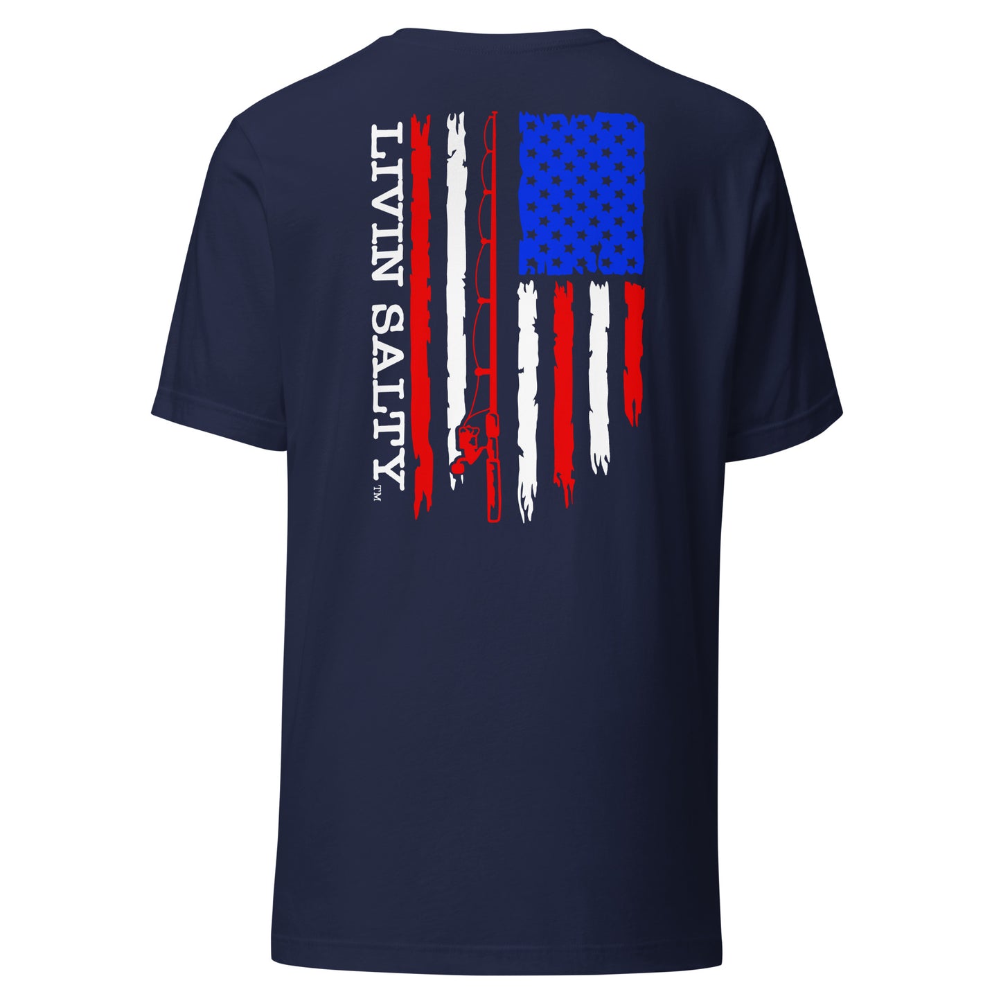 Unisex RWB LIVIN SALTY Flag t-shirt