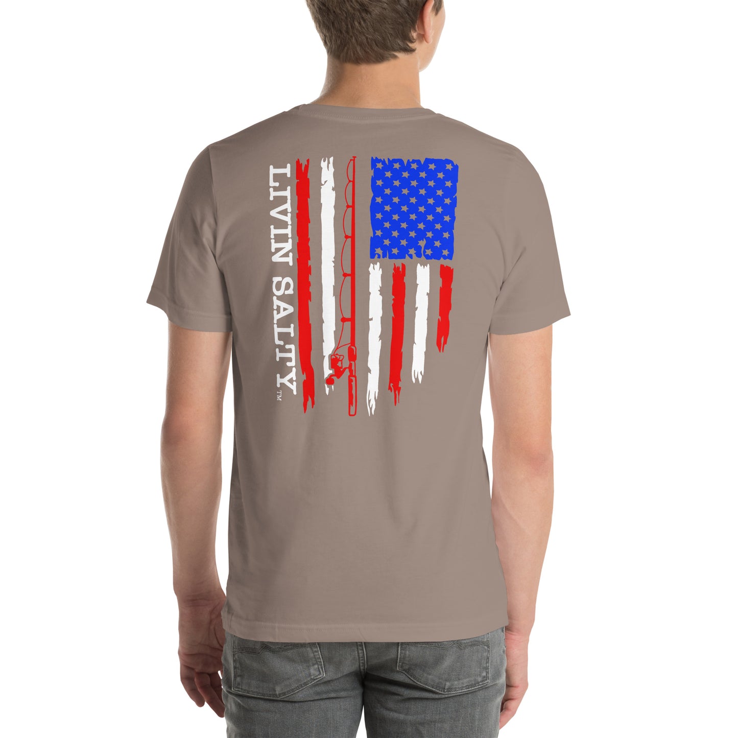 Unisex RWB LIVIN SALTY Flag t-shirt