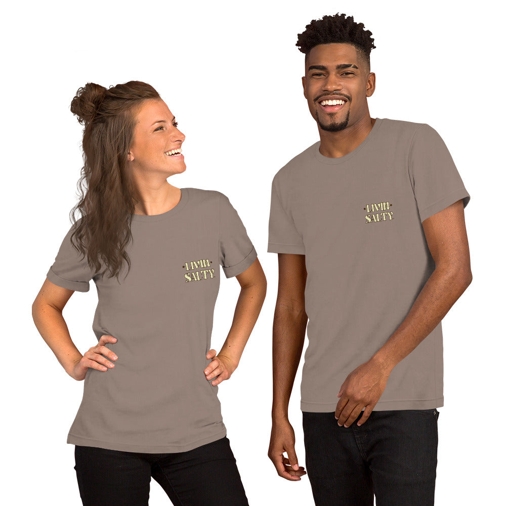 Cotton LIVIN SALTY Round Surfboard t-shirt