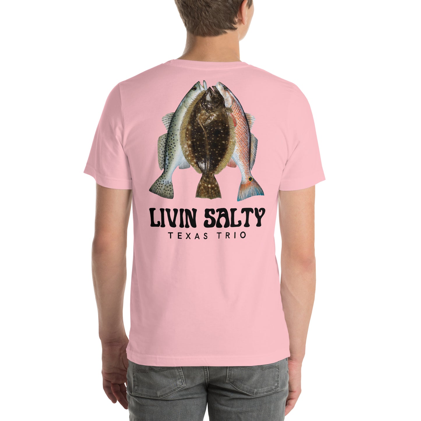 Unisex Texas Trio LIVIN SALTY Cotton t-shirt