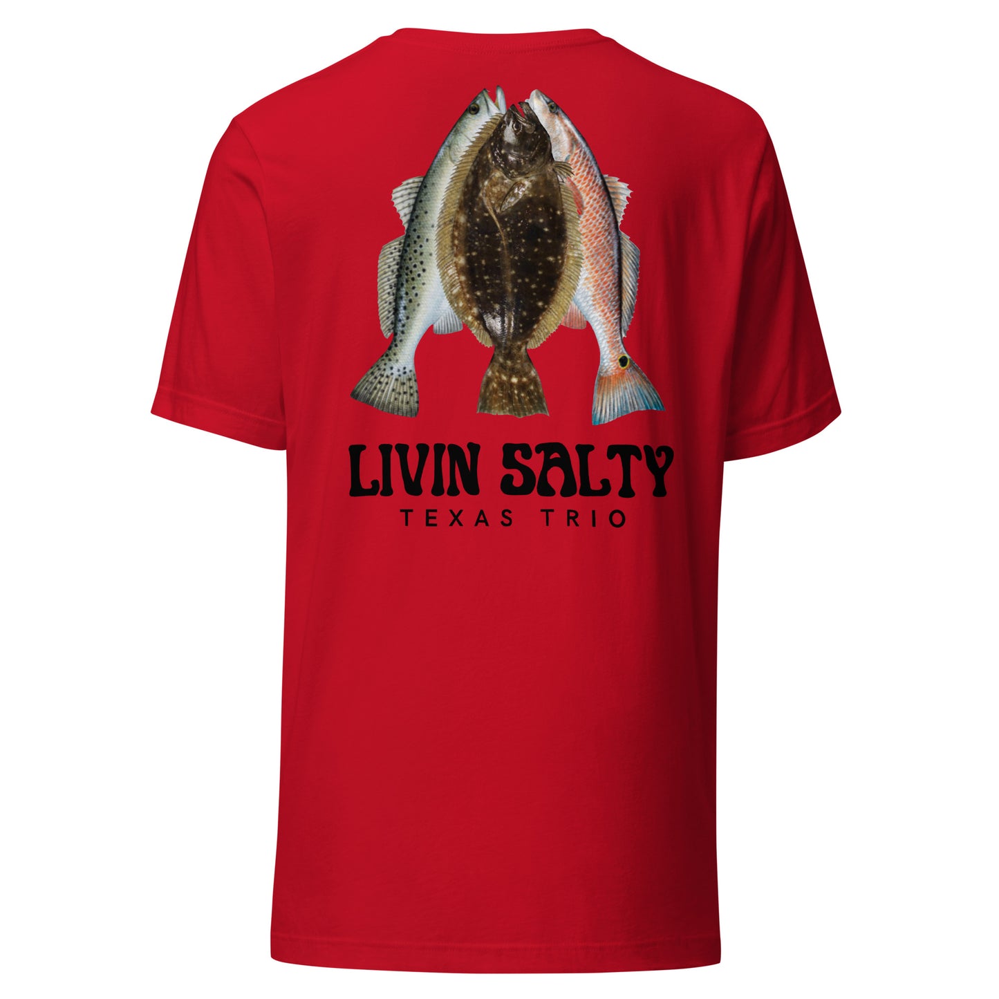 Unisex Texas Trio LIVIN SALTY Cotton t-shirt
