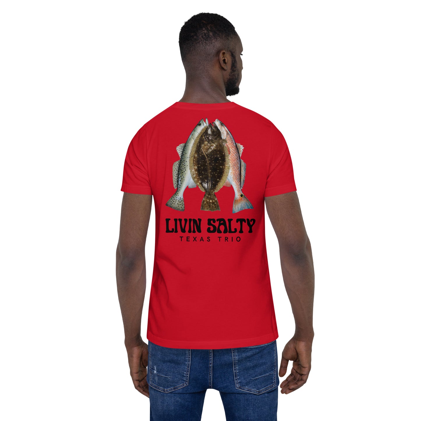 Unisex Texas Trio LIVIN SALTY Cotton t-shirt