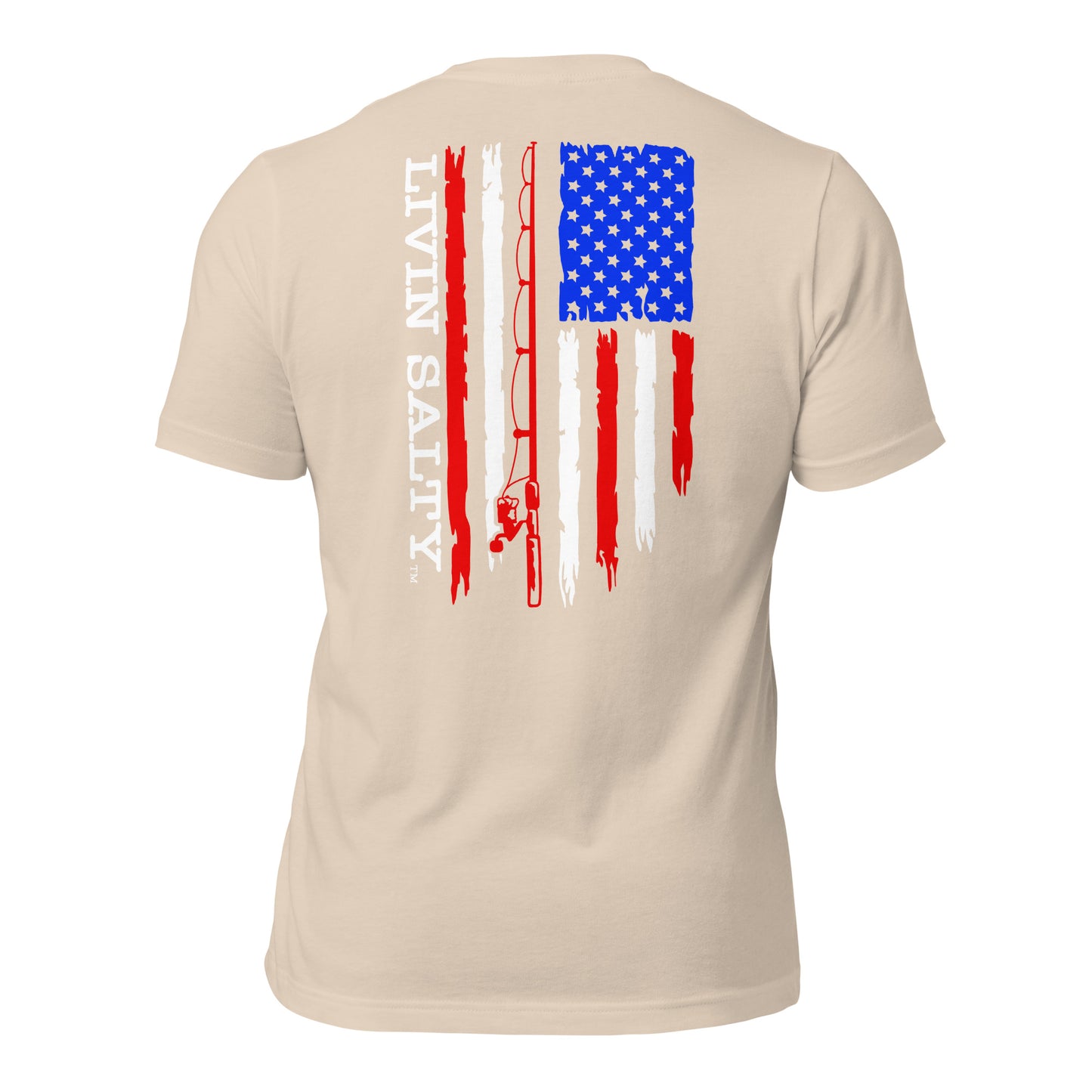 Unisex RWB LIVIN SALTY Flag t-shirt