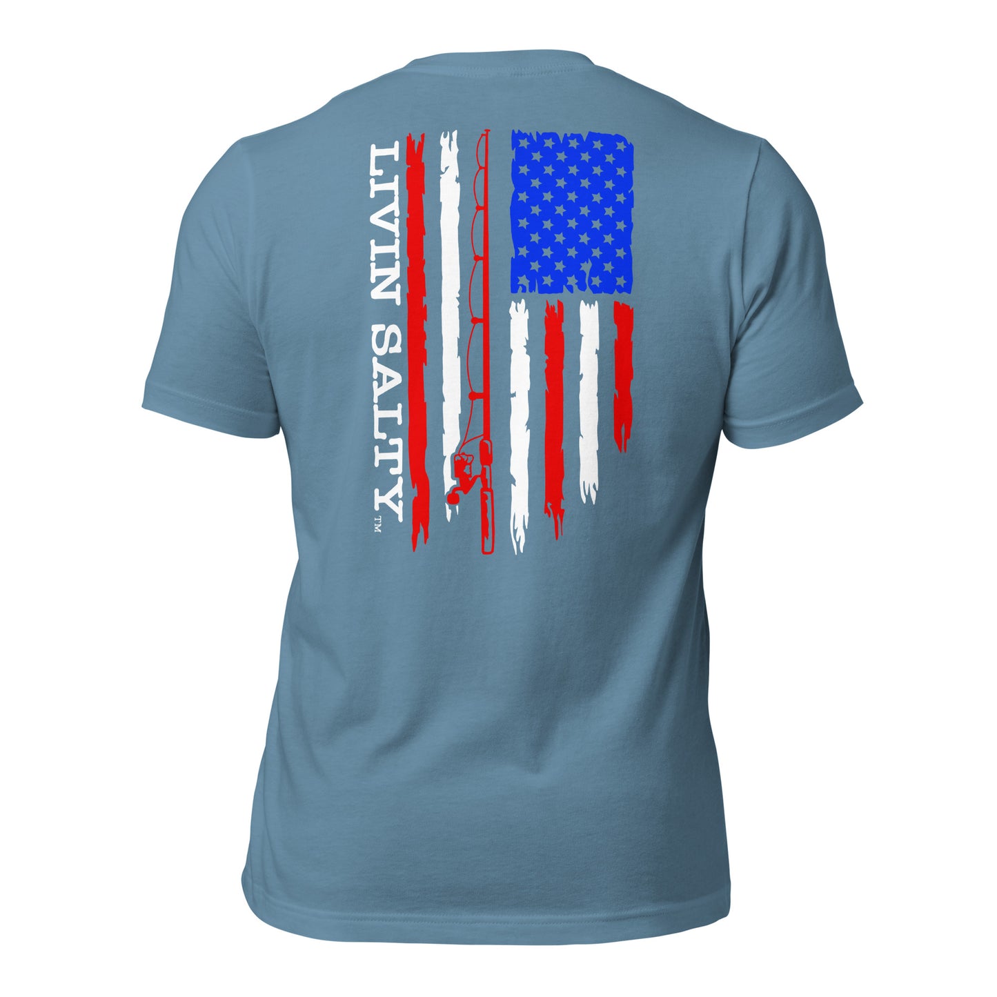 Unisex RWB LIVIN SALTY Flag t-shirt