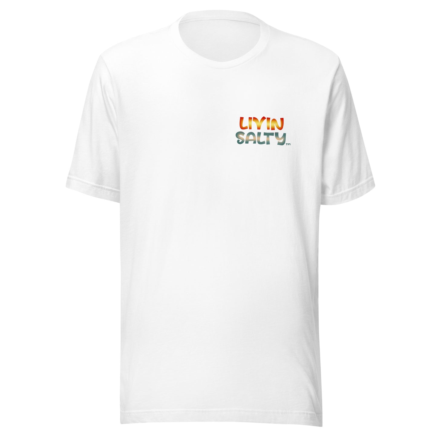 Unisex Surf board LIVIN SALTY Cotton t-shirt