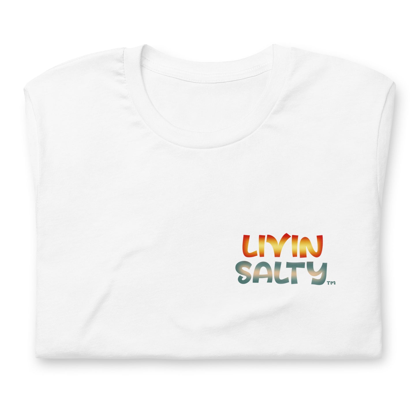 Unisex Surf board LIVIN SALTY Cotton t-shirt