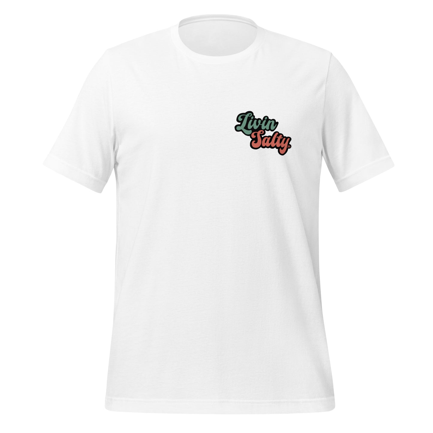 Unisex Livin Salty Jeep/Beach cotton t-shirt