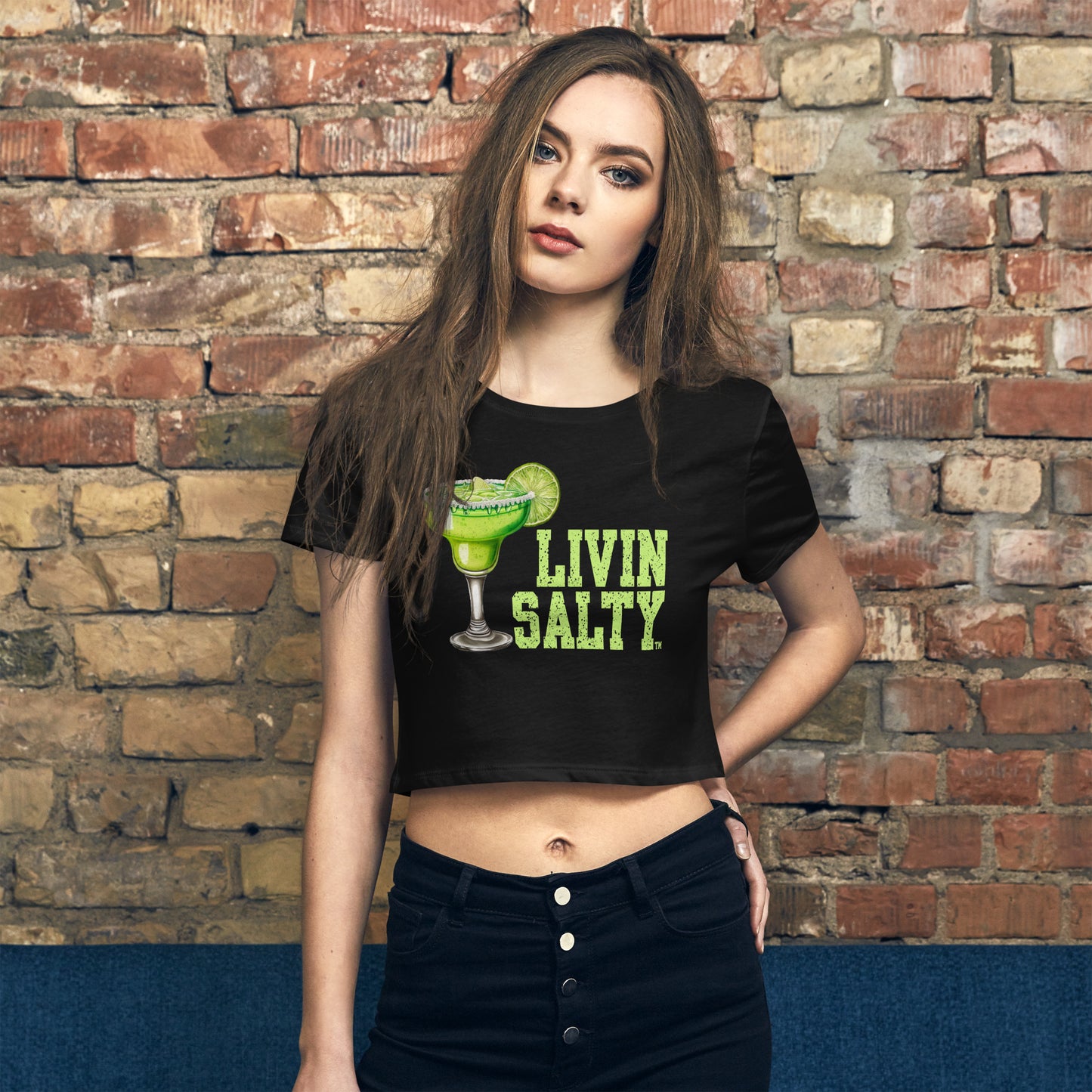 Women’s Crop Tee LIVIN SALTY Margarita
