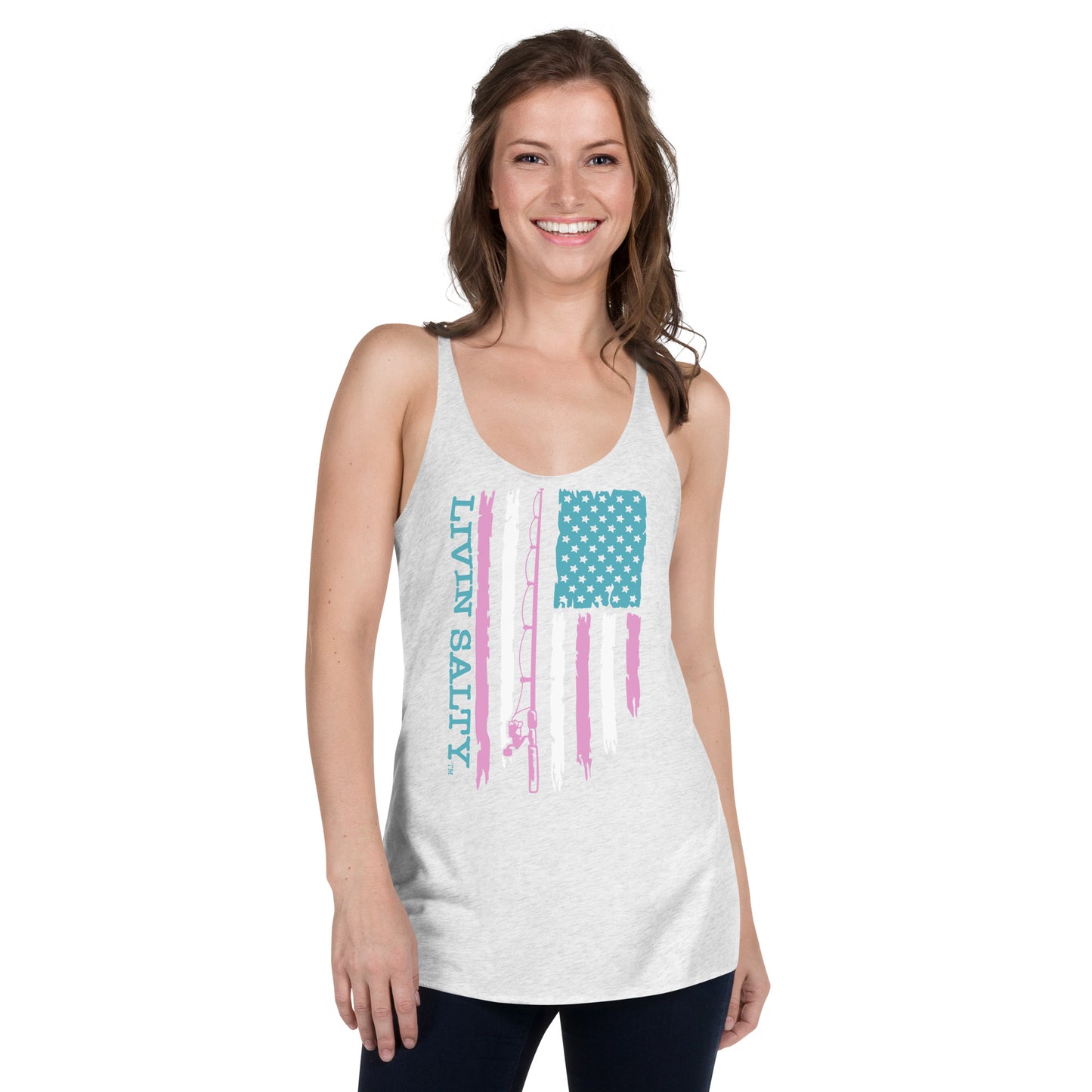 Women's LIVIN SALTY Flag Tank