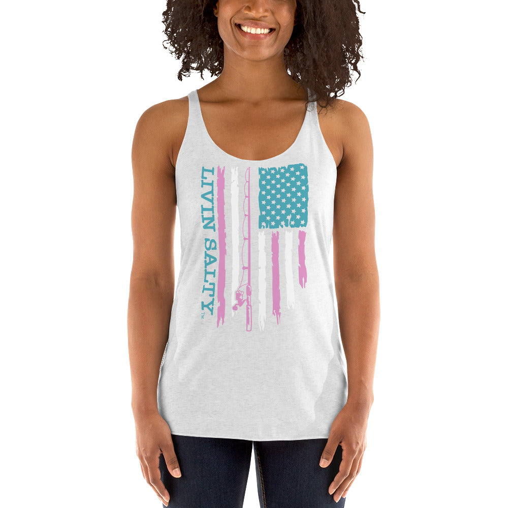 Women's LIVIN SALTY Flag Tank