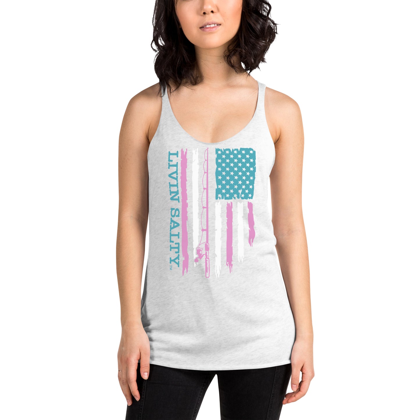 Women's LIVIN SALTY Flag Tank