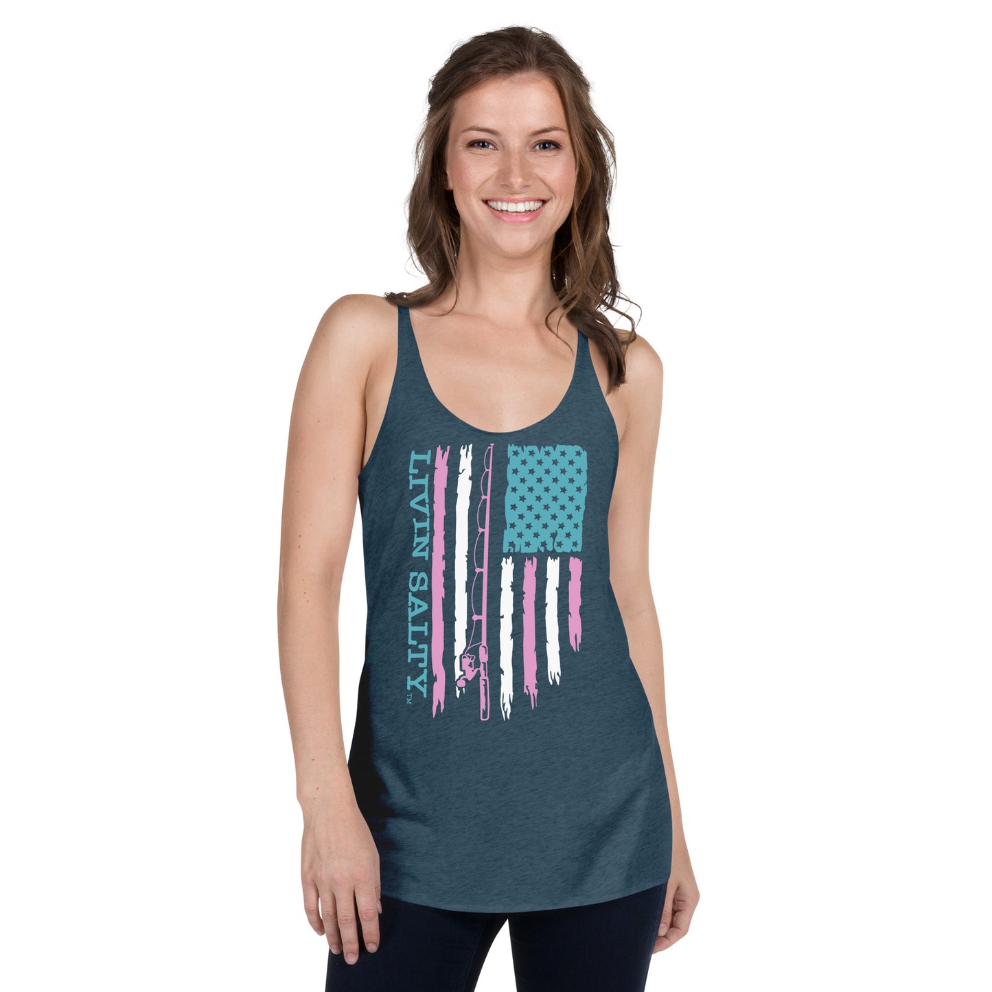 Women's LIVIN SALTY Flag Tank