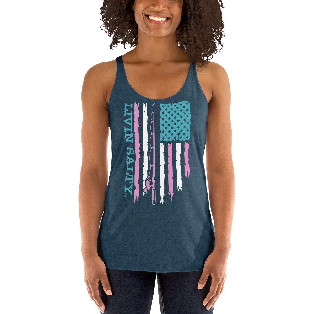 Women's LIVIN SALTY Flag Tank