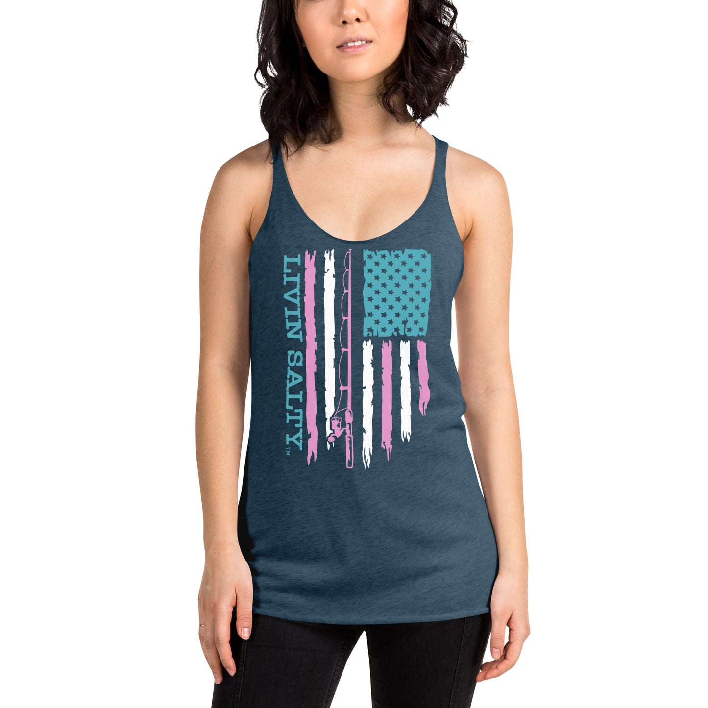 Women's LIVIN SALTY Flag Tank
