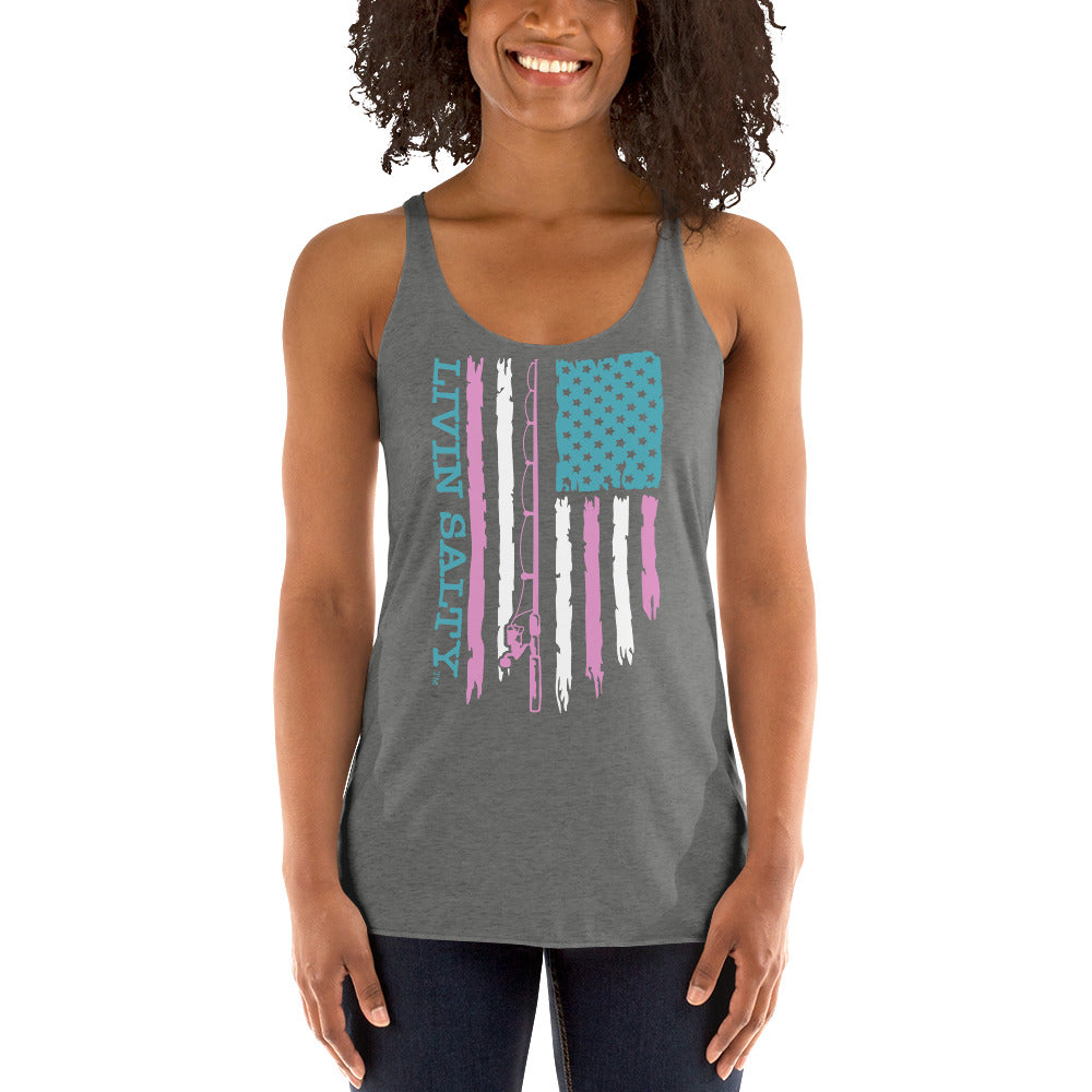 Women's LIVIN SALTY Flag Tank
