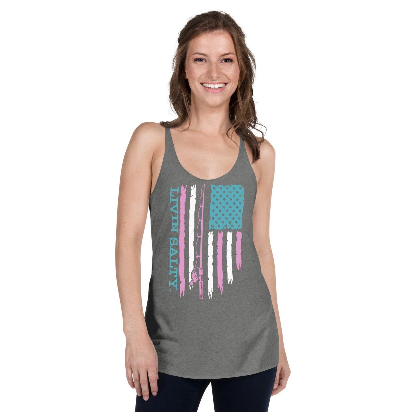Women's LIVIN SALTY Flag Tank