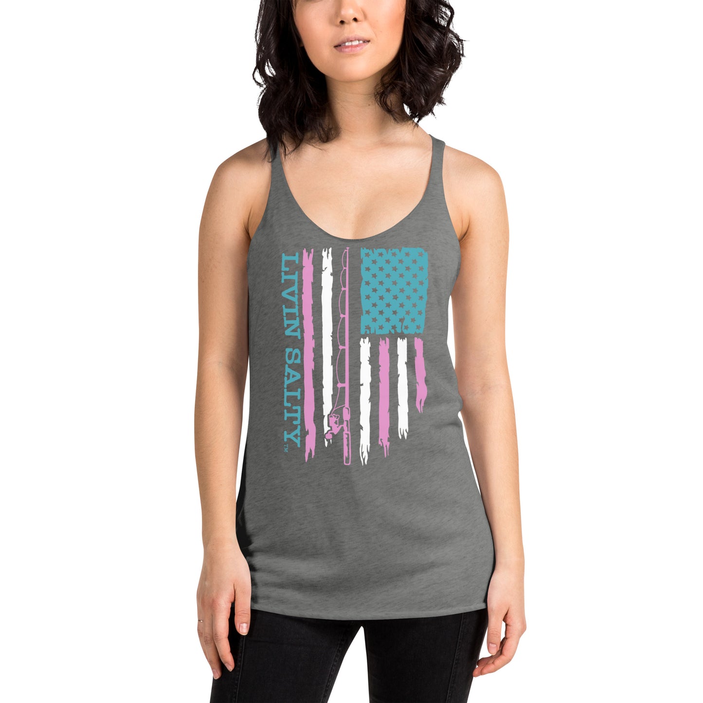 Women's LIVIN SALTY Flag Tank
