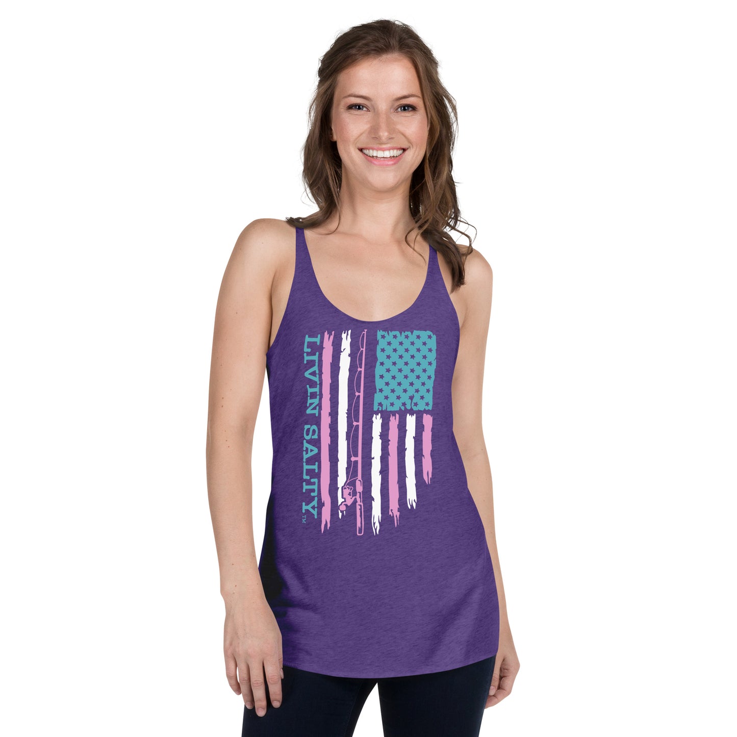 Women's LIVIN SALTY Flag Tank