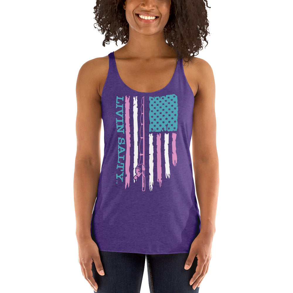Women's LIVIN SALTY Flag Tank