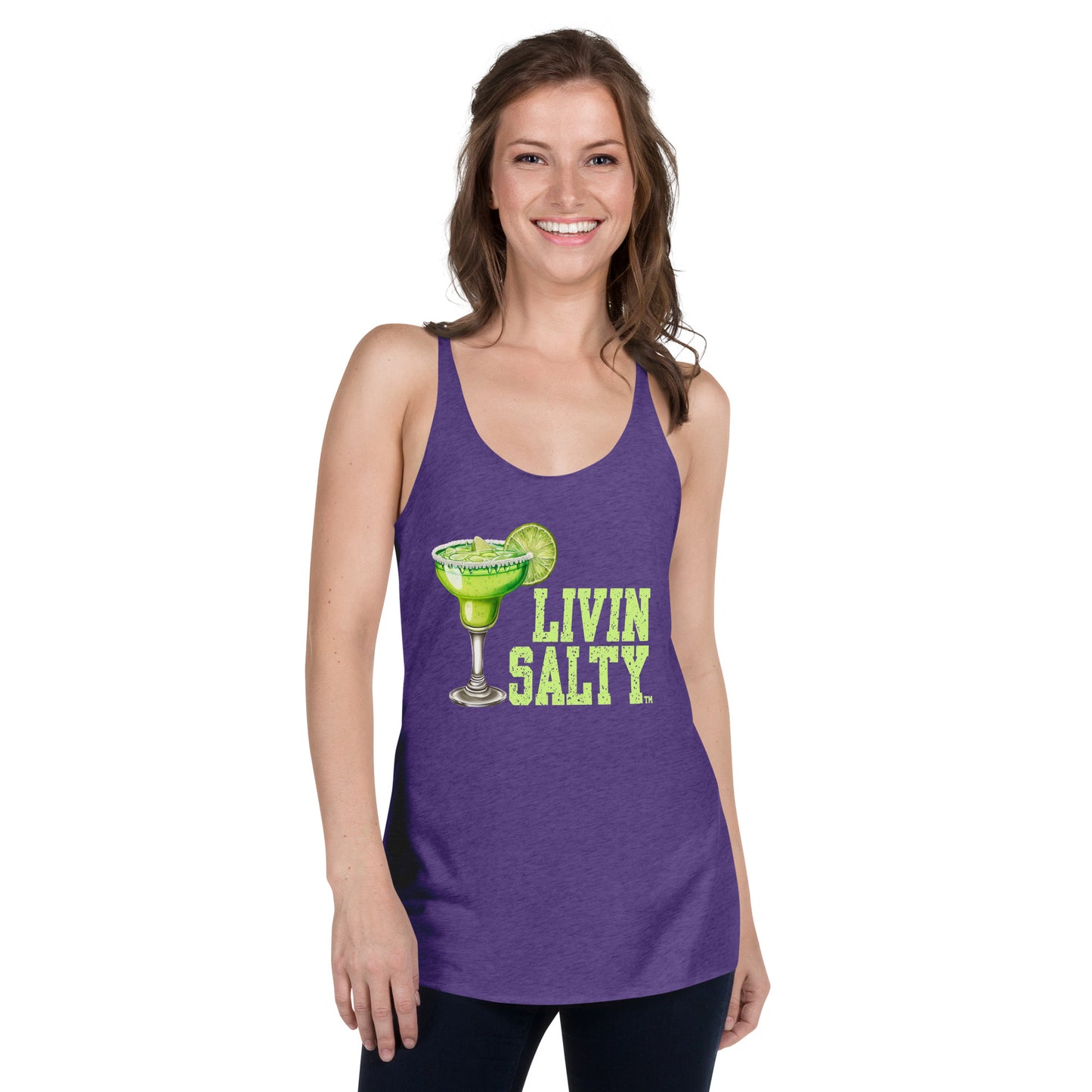 Women's Margarita LIVIN SALTY Racerback Tank