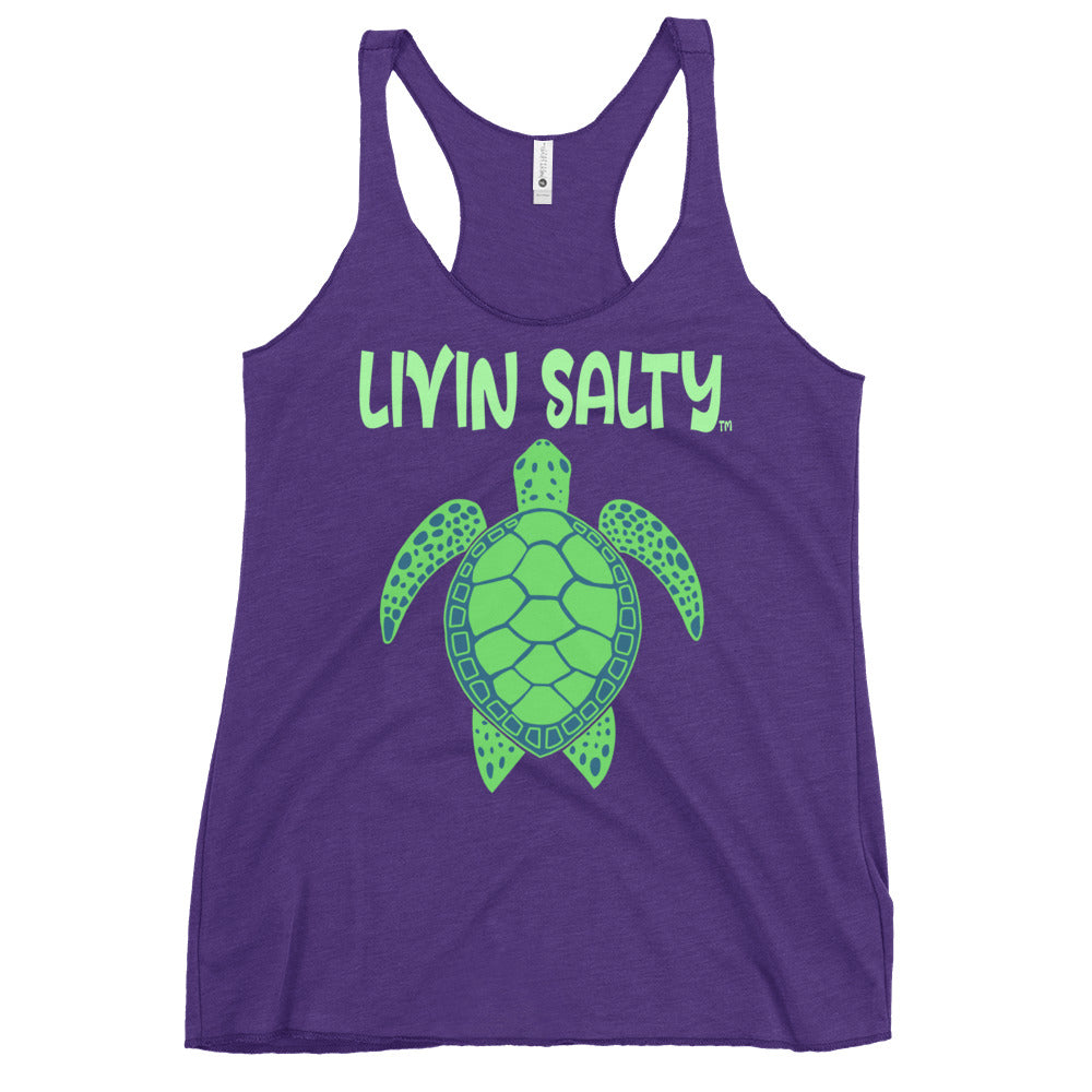 Women's Turtle LIVIN SALTY Tank