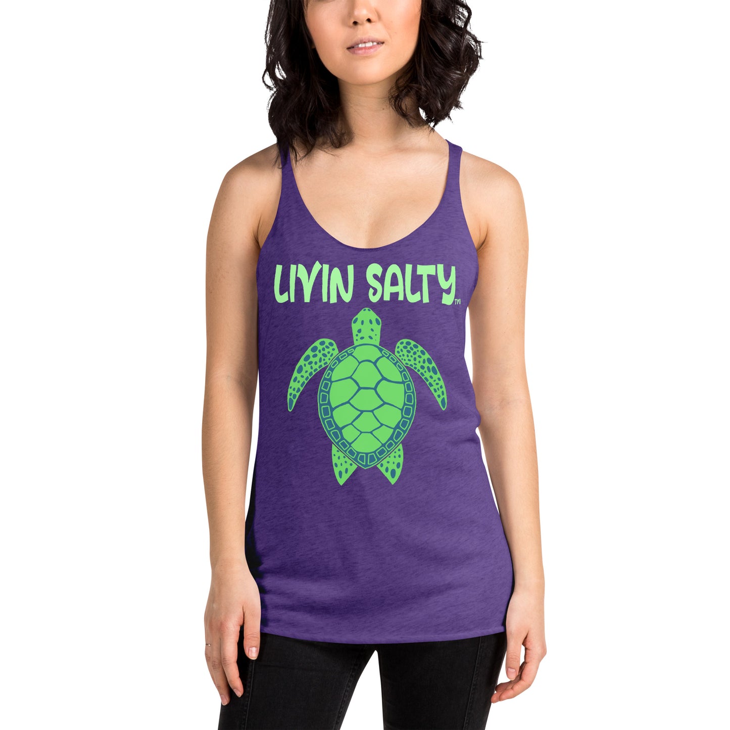 Women's Turtle LIVIN SALTY Tank