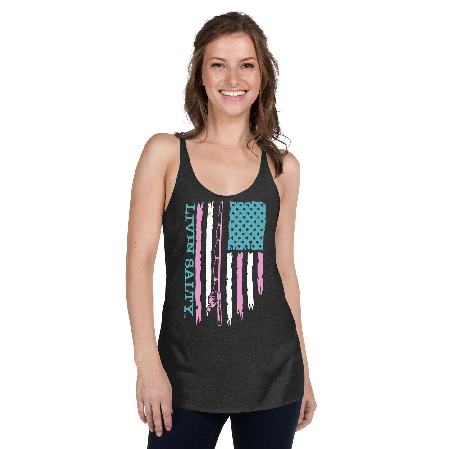 Women's LIVIN SALTY Flag Tank