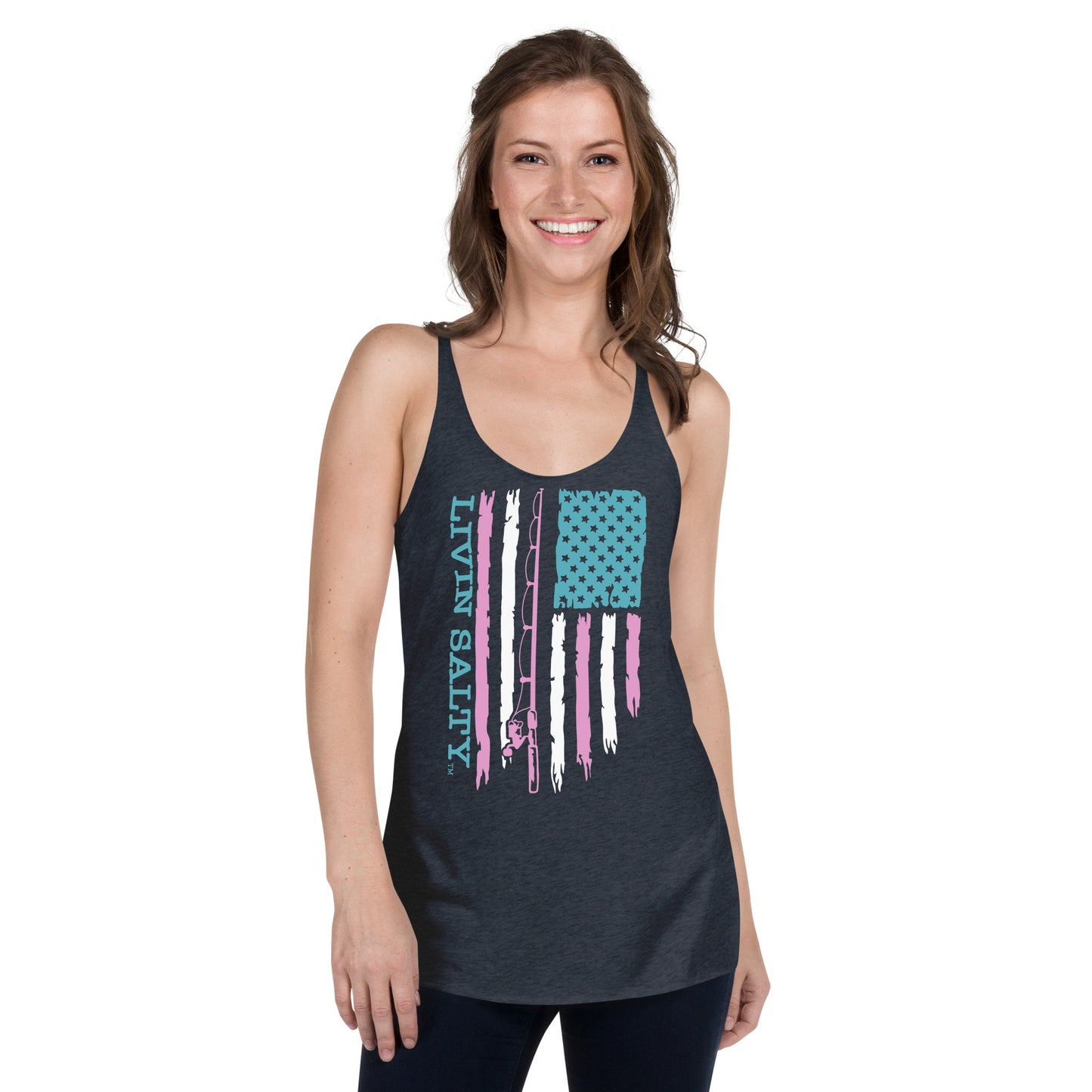 Women's LIVIN SALTY Flag Tank