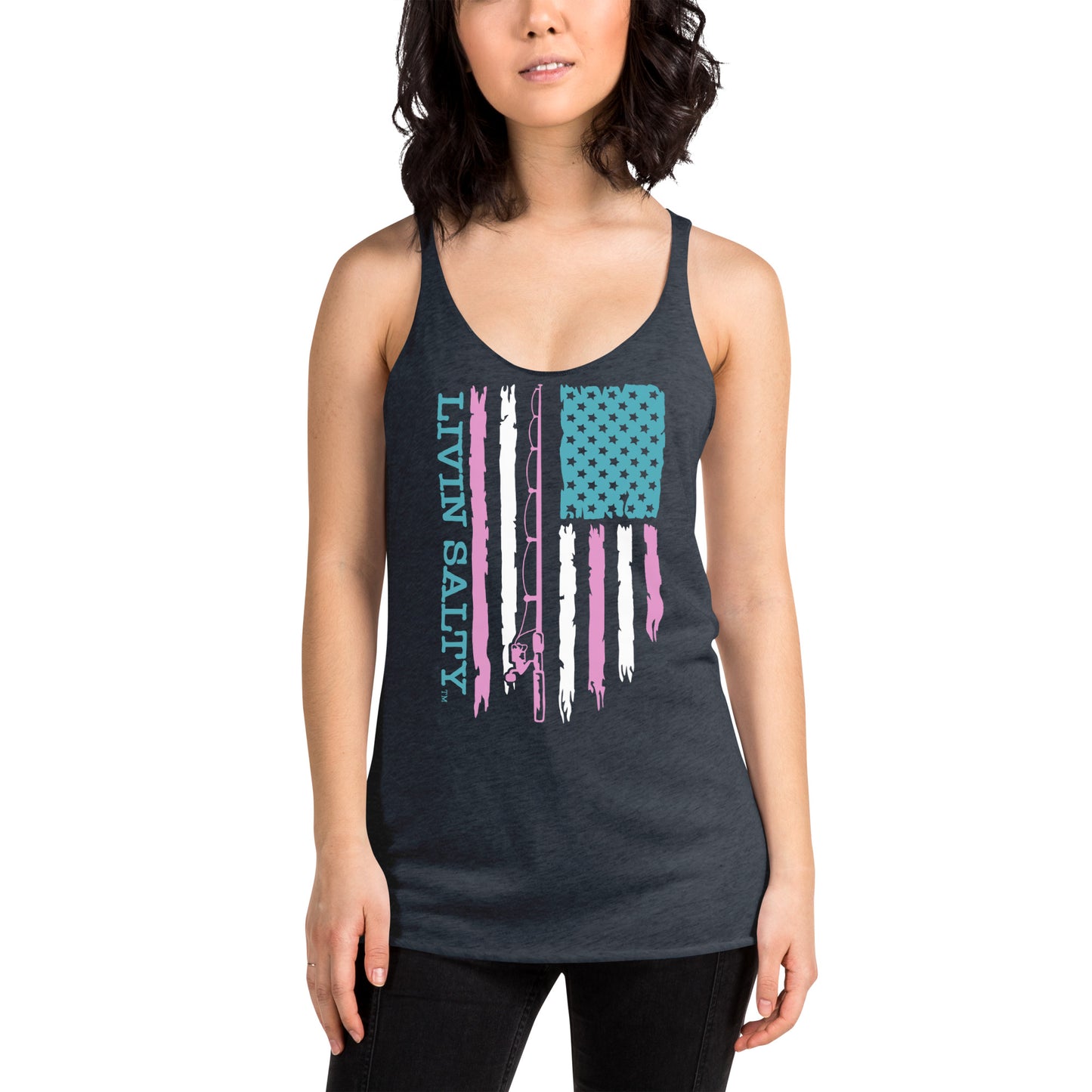 Women's LIVIN SALTY Flag Tank