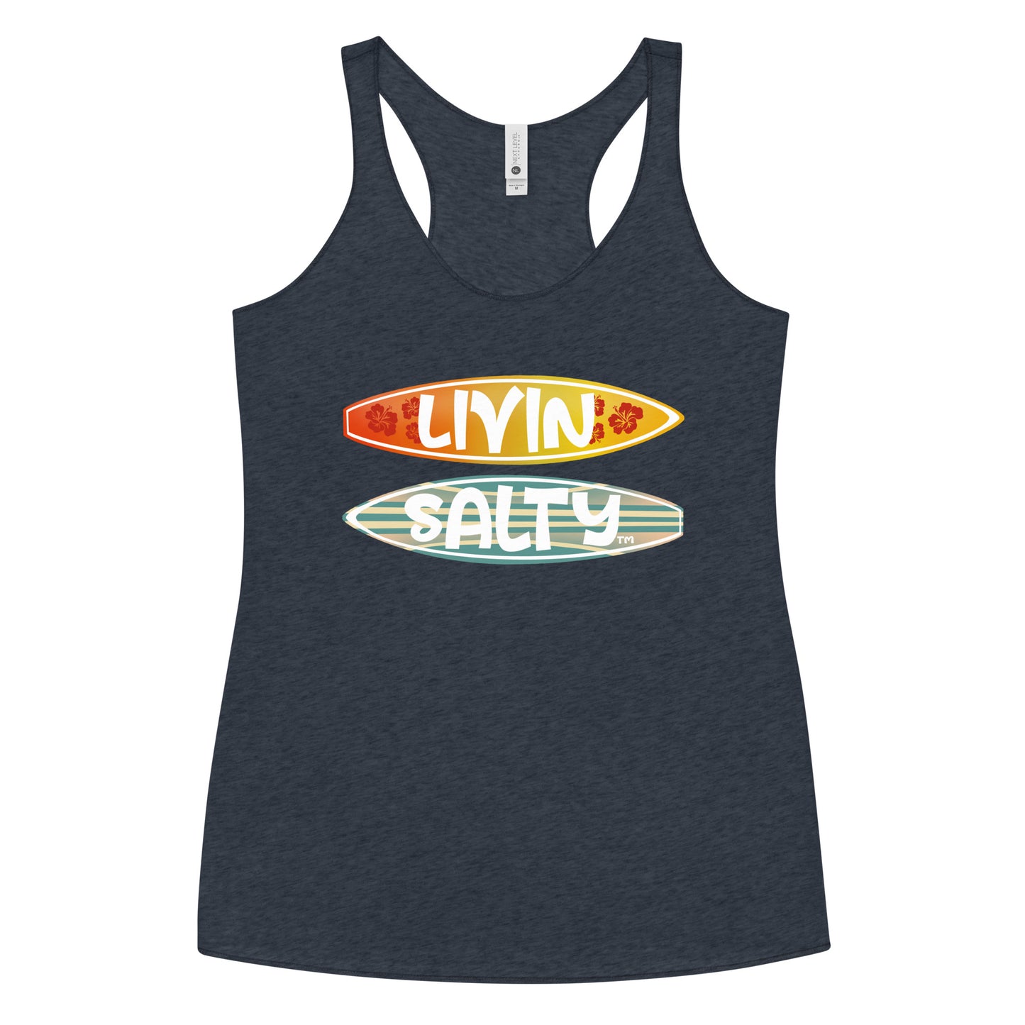 Women's Surf Board LIVIN SALTY Racerback Tank