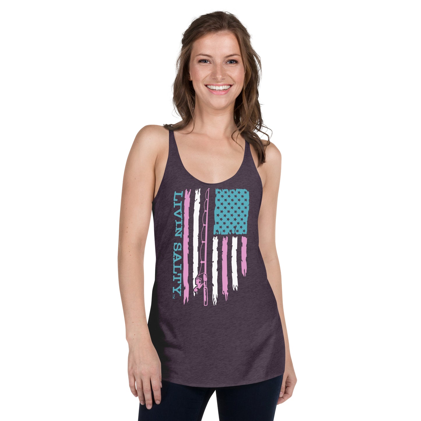 Women's LIVIN SALTY Flag Tank