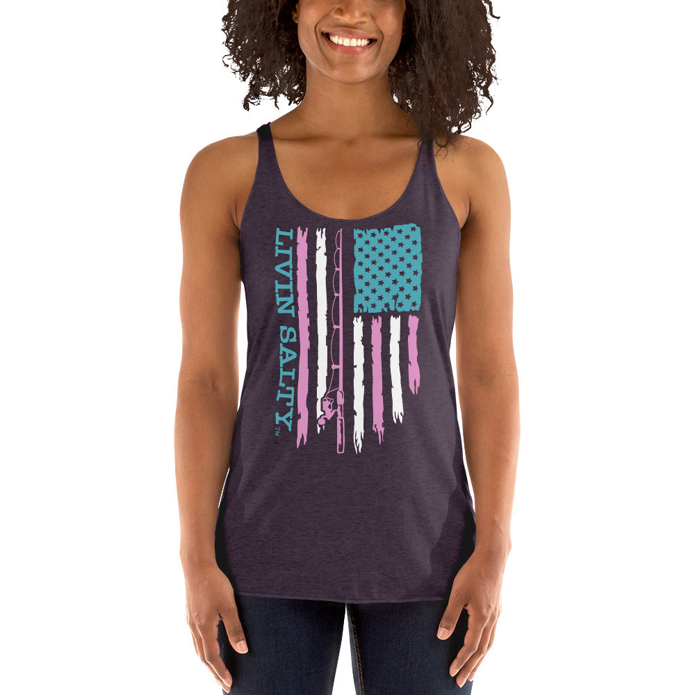 Women's LIVIN SALTY Flag Tank