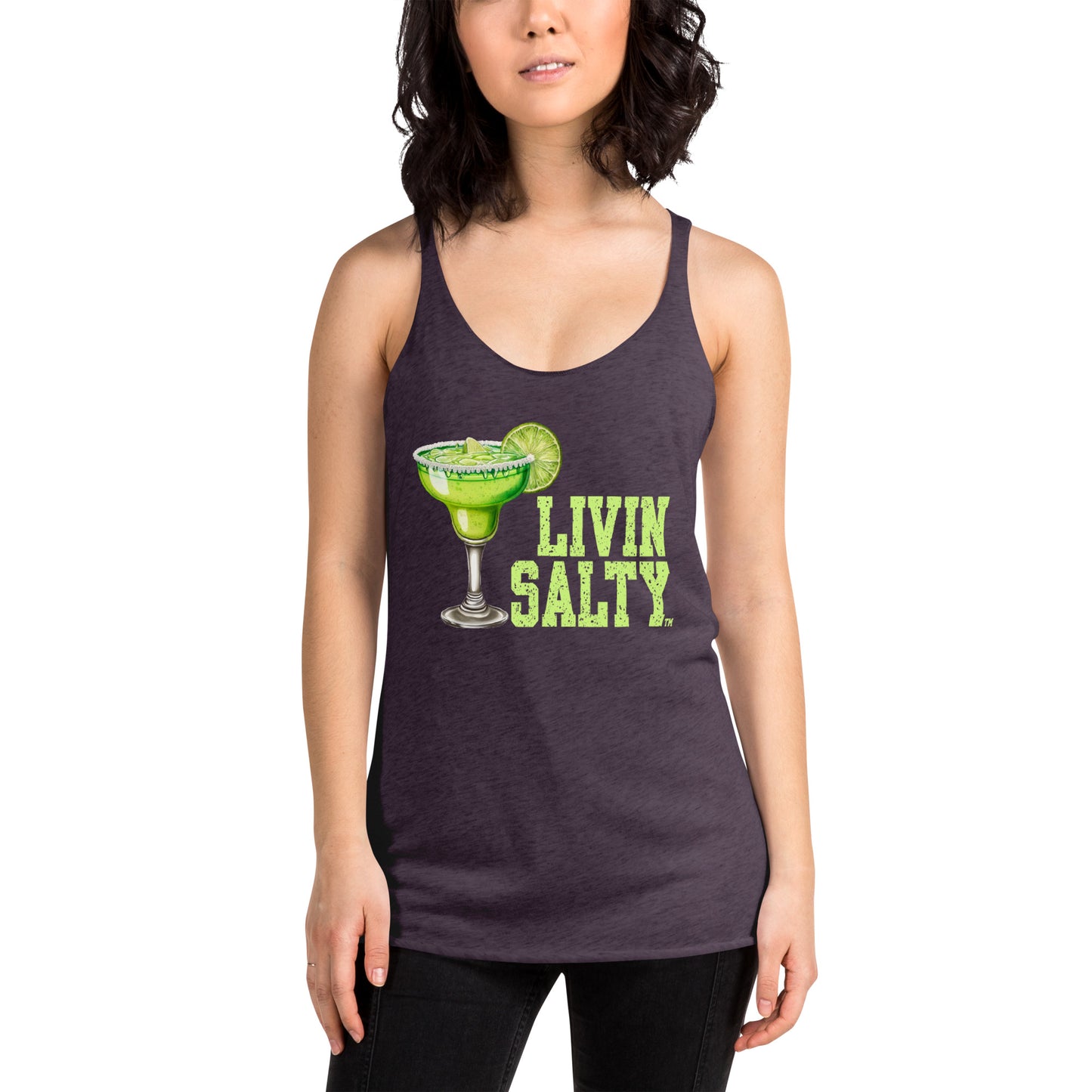 Women's Margarita LIVIN SALTY Racerback Tank