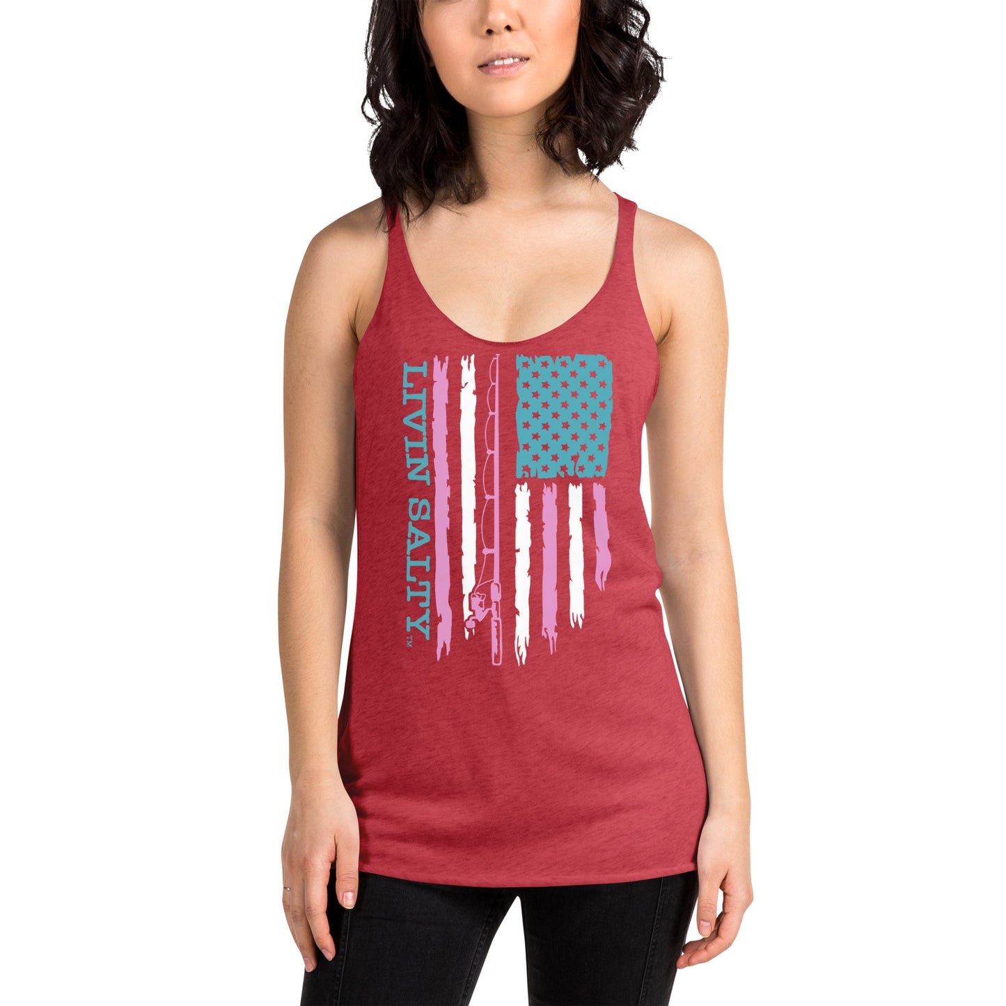 Women's LIVIN SALTY Flag Tank