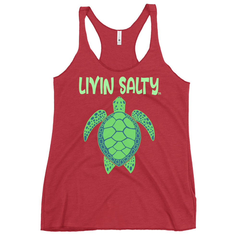 Women's Turtle LIVIN SALTY Tank