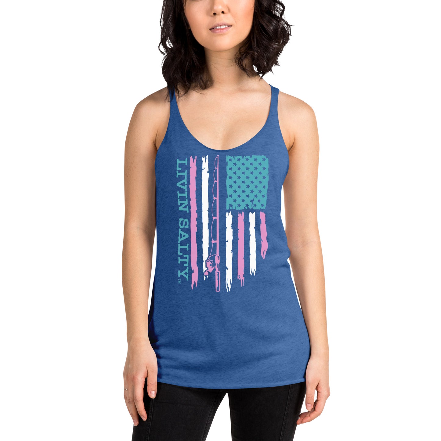Women's LIVIN SALTY Flag Tank