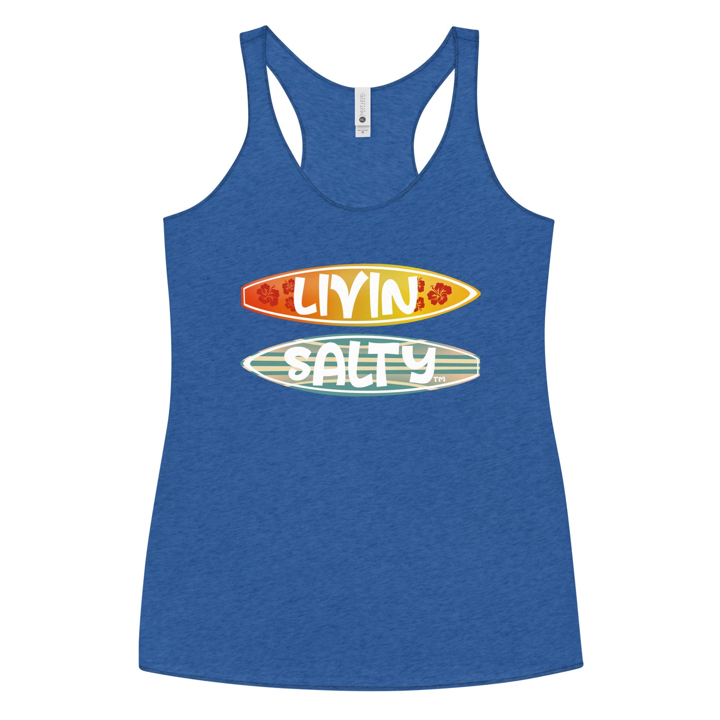 Women's Surf Board LIVIN SALTY Racerback Tank