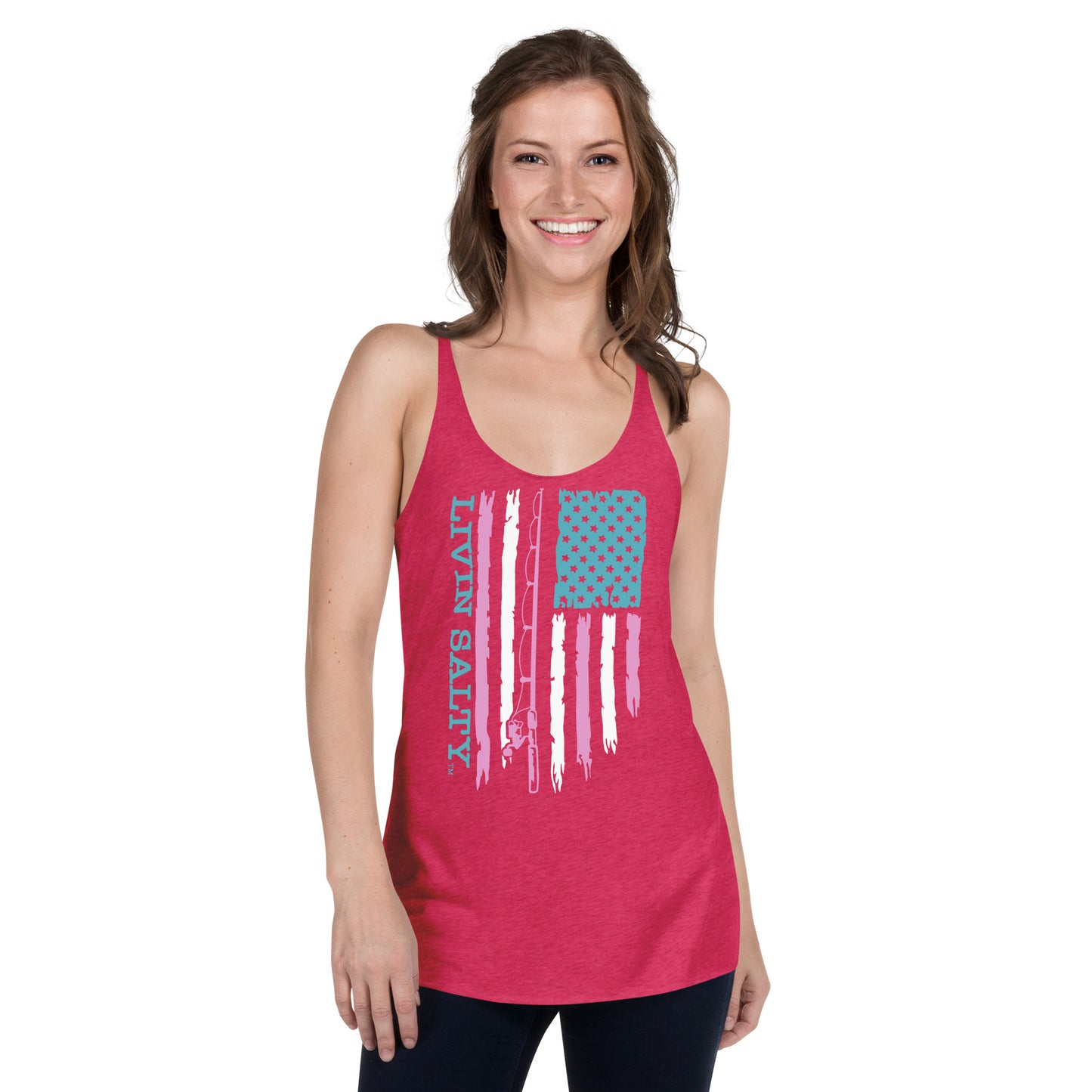 Women's LIVIN SALTY Flag Tank