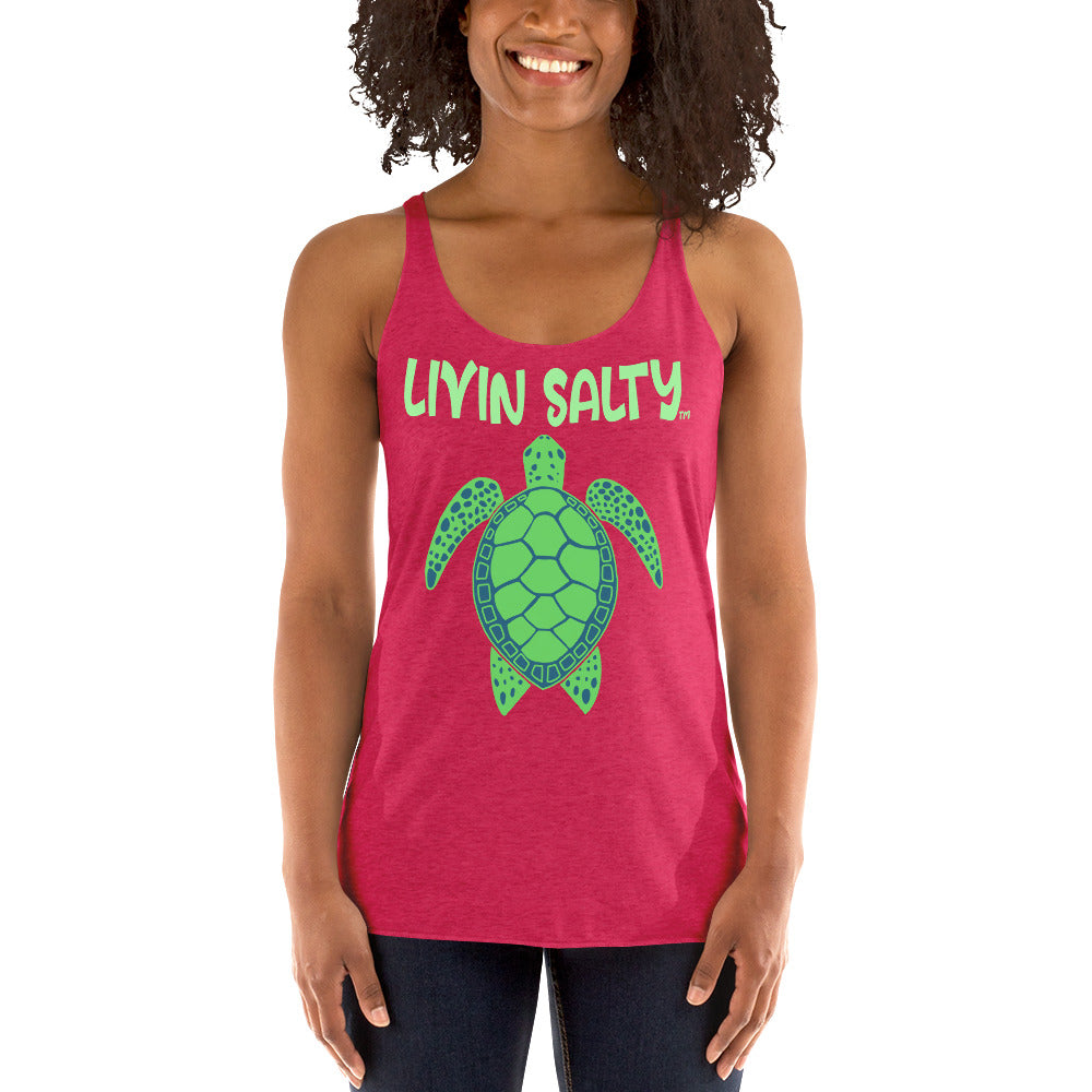 Women's Turtle LIVIN SALTY Tank