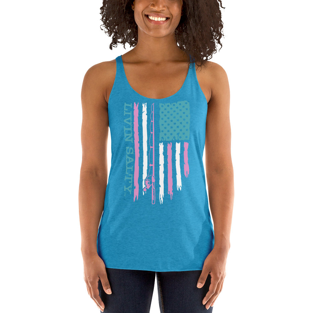 Women's LIVIN SALTY Flag Tank