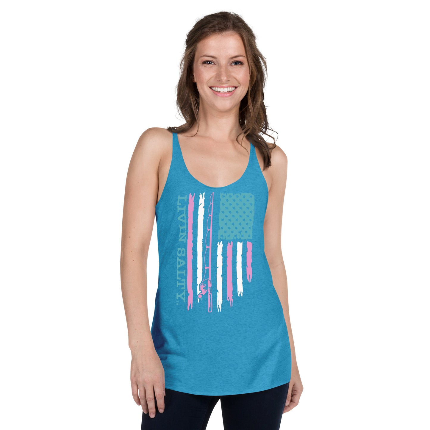 Women's LIVIN SALTY Flag Tank