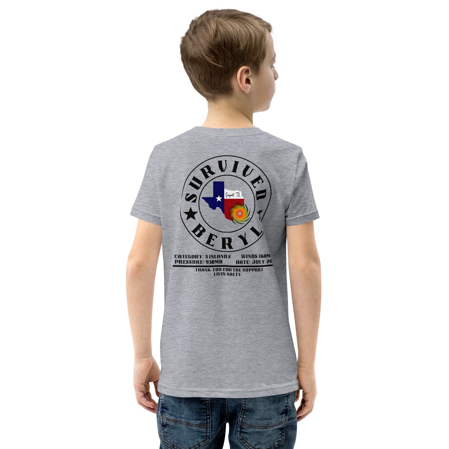 Youth HURRICANE BERYL Short Sleeve T-Shirt