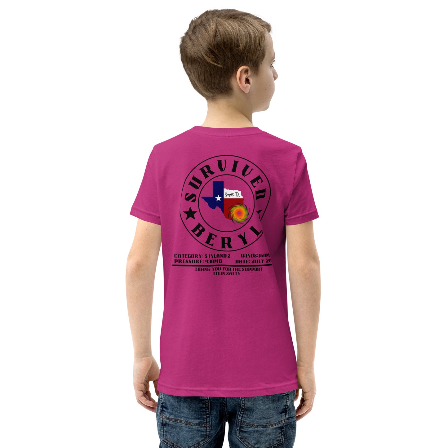 Youth HURRICANE BERYL Short Sleeve T-Shirt