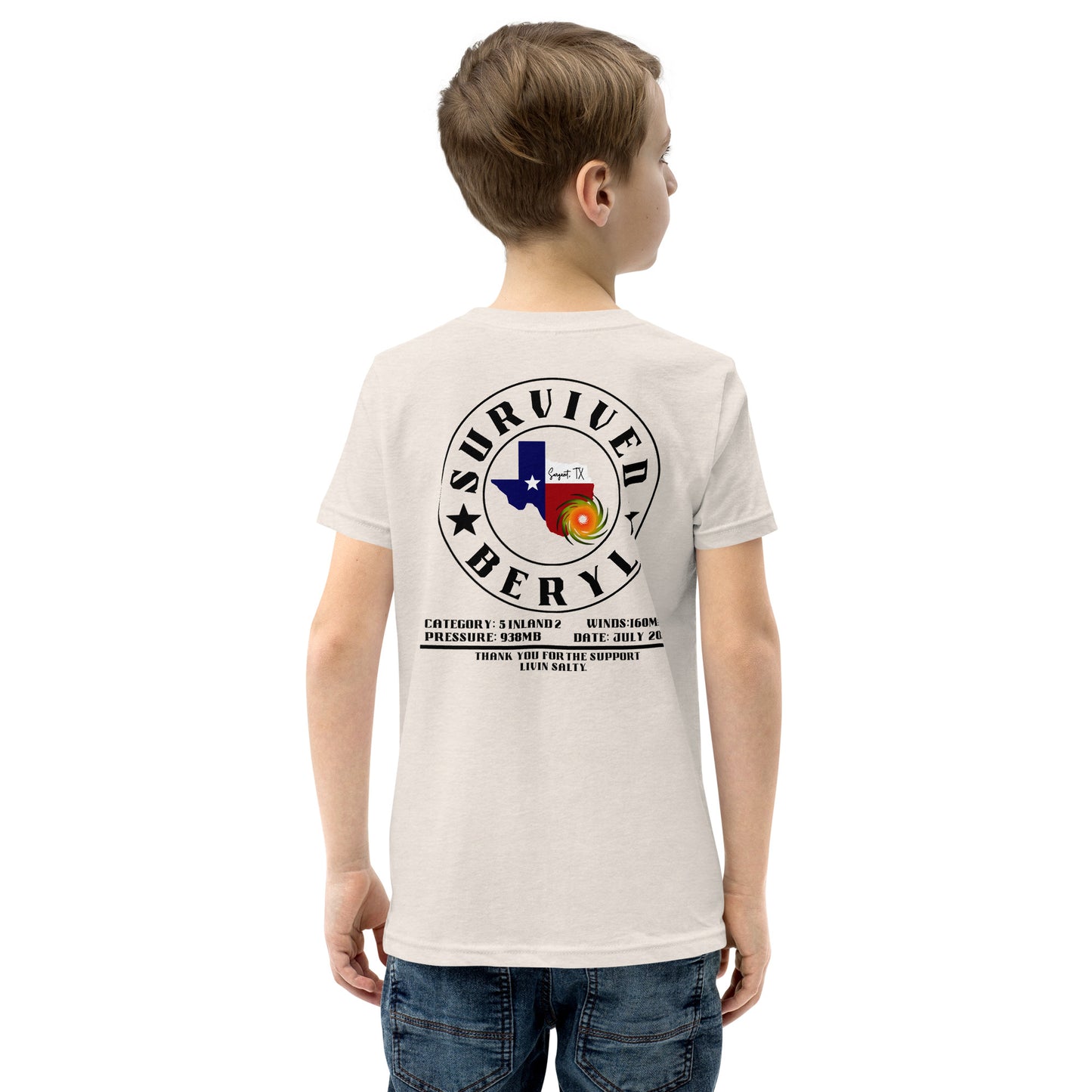 Youth HURRICANE BERYL Short Sleeve T-Shirt