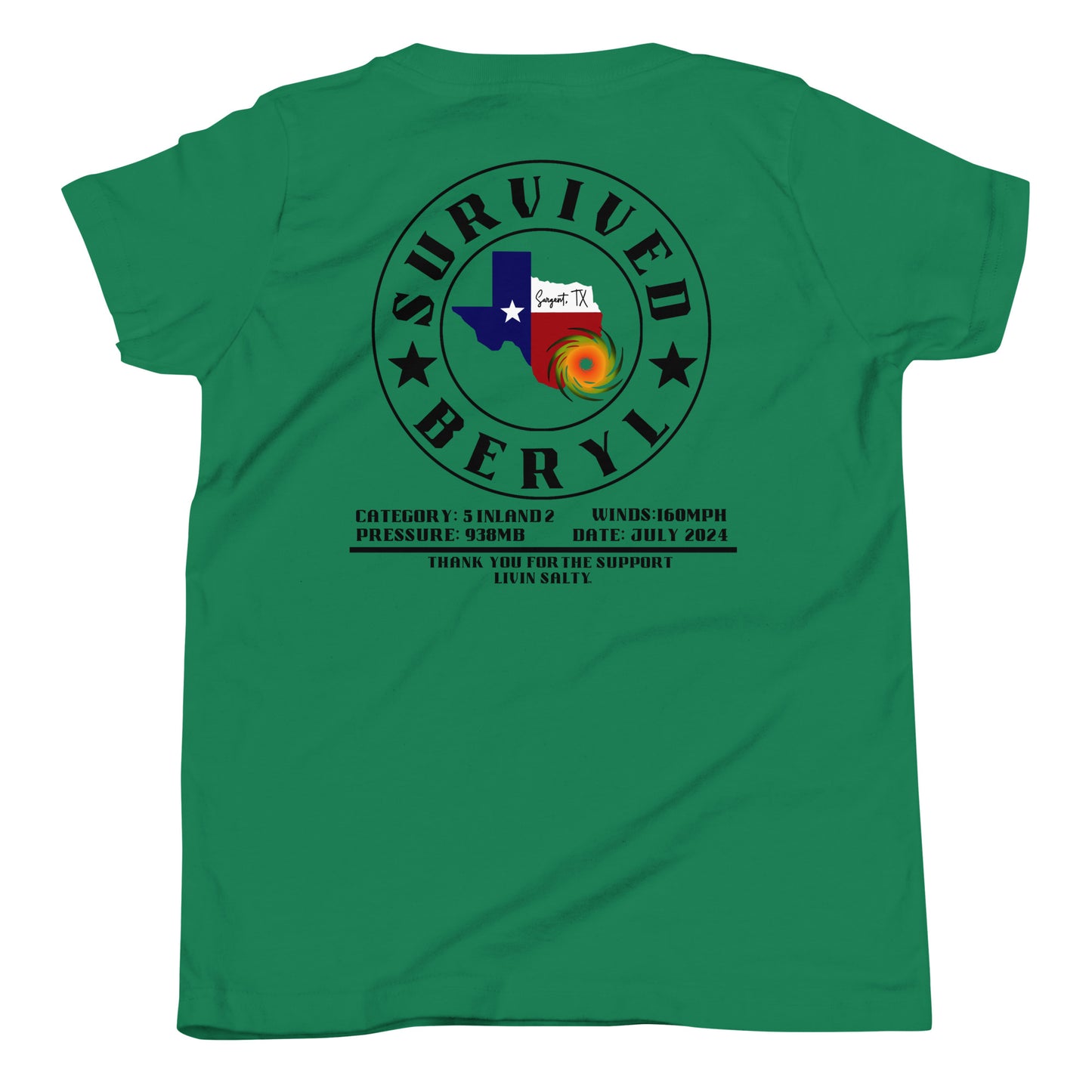 Youth HURRICANE BERYL Short Sleeve T-Shirt