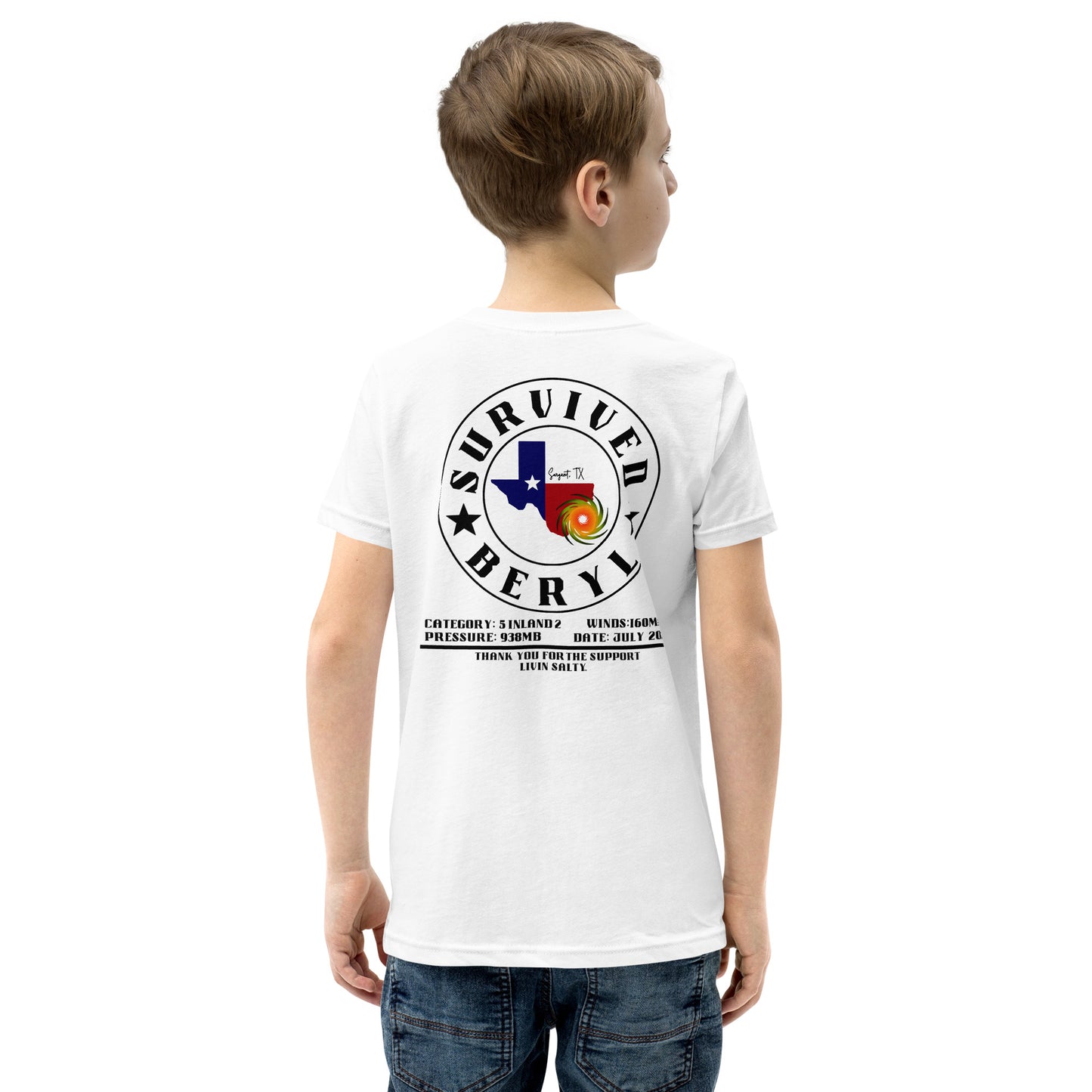 Youth HURRICANE BERYL Short Sleeve T-Shirt