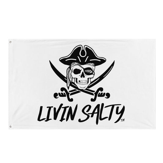 Pirate LIVIN SALTY Flag