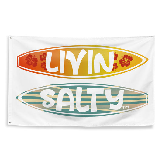 Surf board LIVIN SALTY Flag