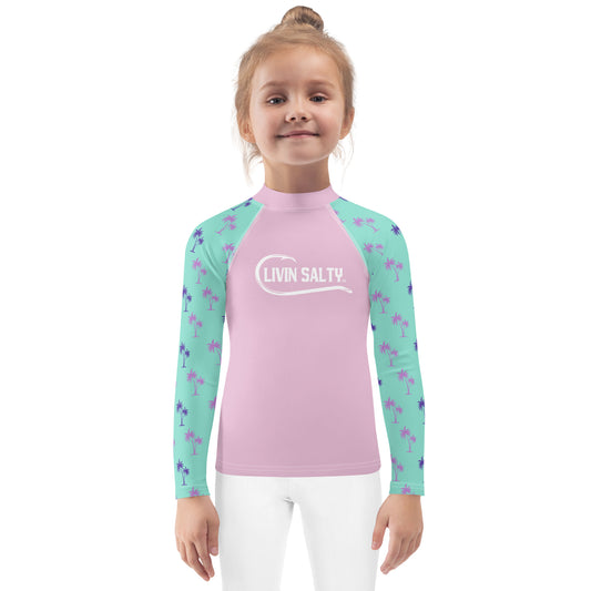Girls LIVIN SALTY Rash Guard