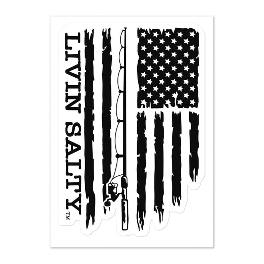 LIVIN SALTY Flag Sticker sheet